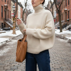 Isabella - High Collar Sweater