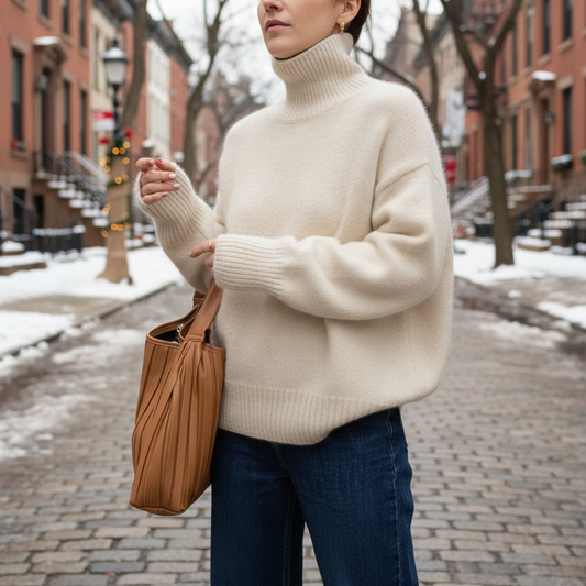 Isabella - High Collar Sweater
