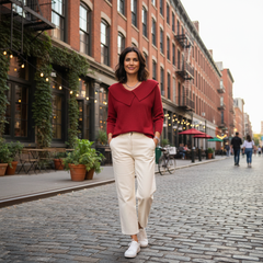Elena | Lapel Sweater
