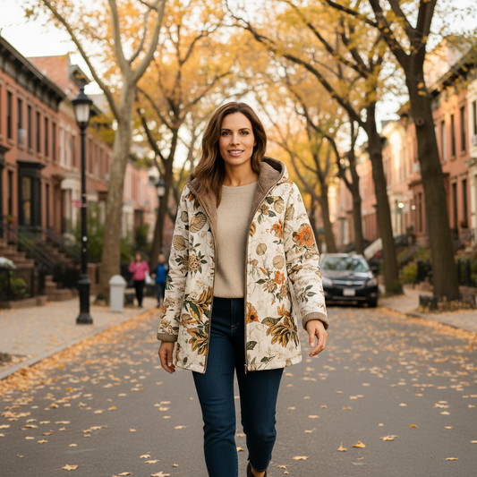 Camellia | Warm Jacket with Fleece Lining