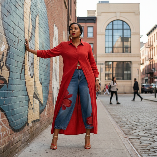 Valeria | Long Shirt Dress