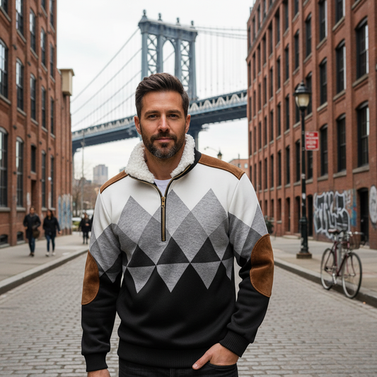Monty | Men's Stylish Zip-Up Sweatshirt