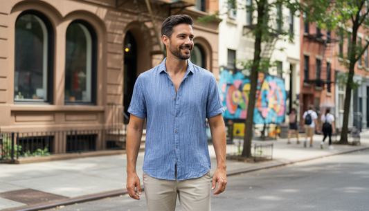 Einar | Short-Sleeve Linen Shirt
