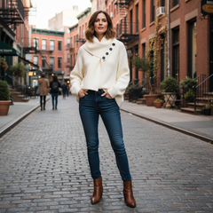 Victoria | Scarf Collar Sweater