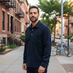 Carter | Half Buttoned Corduroy Shirt