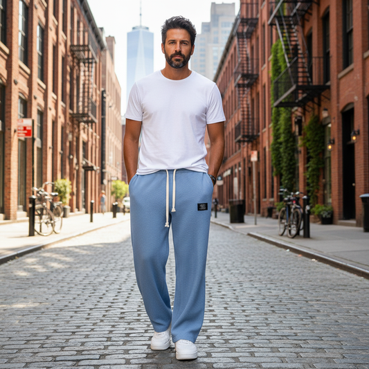 Samuel | Wide Leg Pants with Adjustable Waist