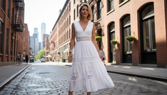 Aurélie | Elegant Lace Dress with V-Neck