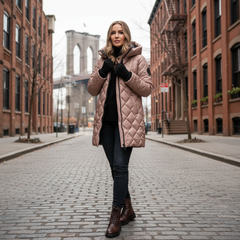 Grace | Warm and comfortable quilted jacket with hood