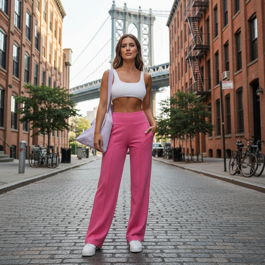 Liza | Breathable Trousers with Straight Legs