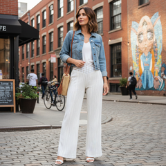 Emma | High Waist Crisscross Trousers