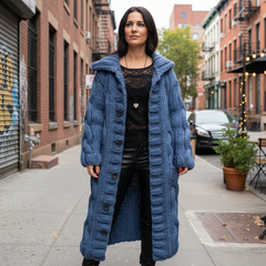 Karina | Elegant Cozy Coat With Tummy Coverage