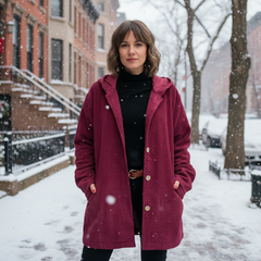 Cordia | Cozy Corduroy Hooded Jacket
