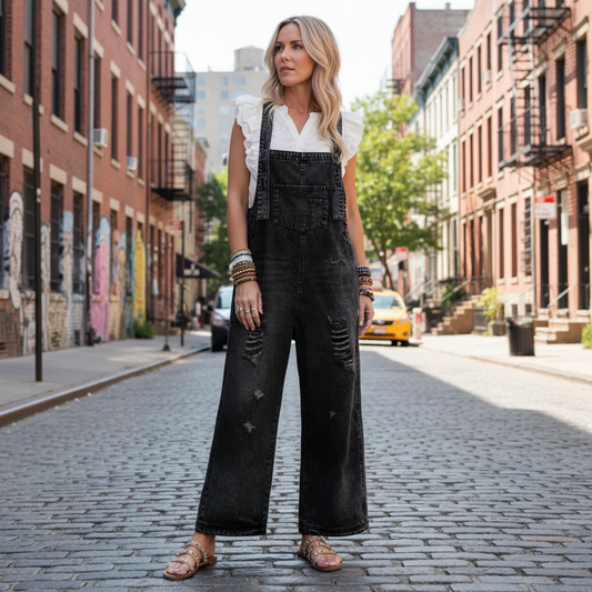 Beverley | Vintage Wash Adjustable Jumpsuit