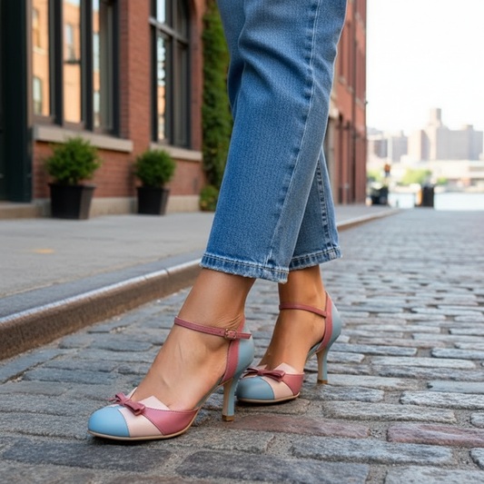Mariana | Elegant Color-Blocked High Heel Shoes