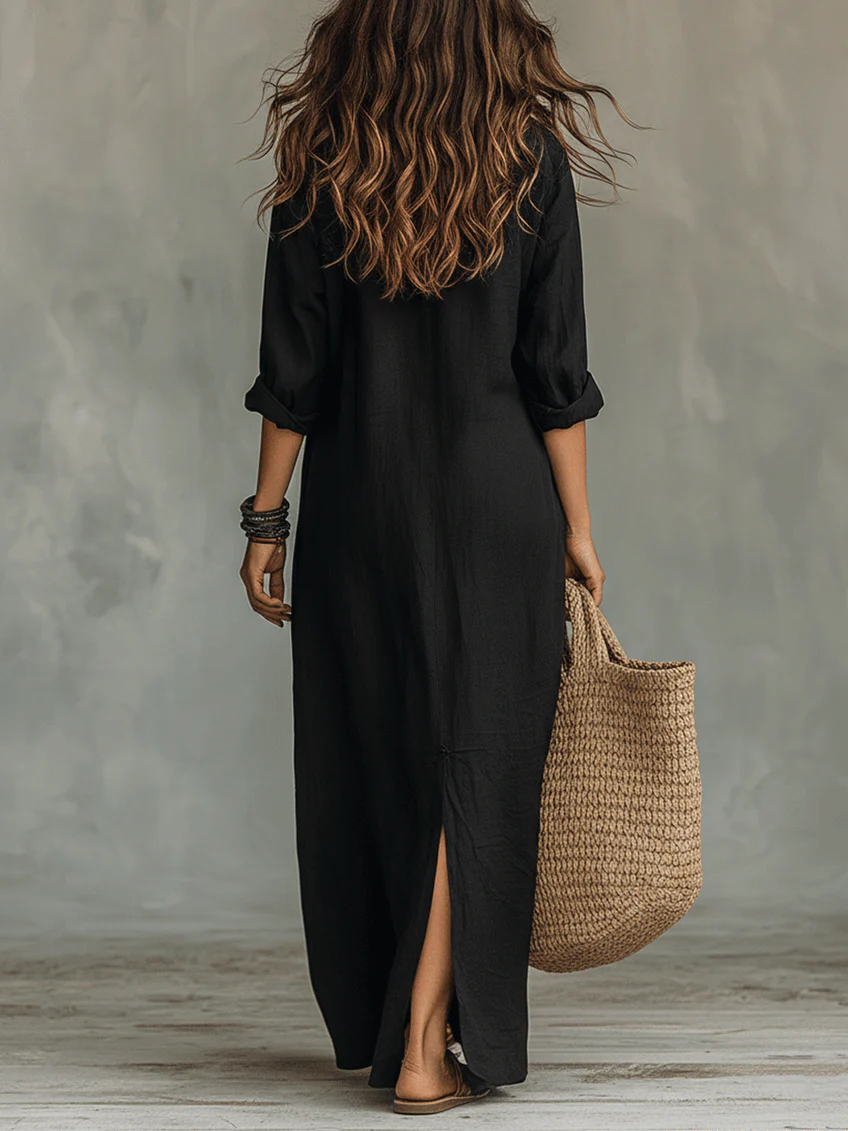 Sally | Flattering Silhouette Everyday Wear Maxi Dress
