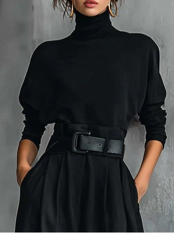 Juliet | Turtleneck & Straight Leg Pants Set