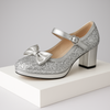Alice | Mary Jane Platform Heels with Bow and Heart Buckle