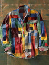 Mirco | Stylish Multicolor Patchwork Shirt