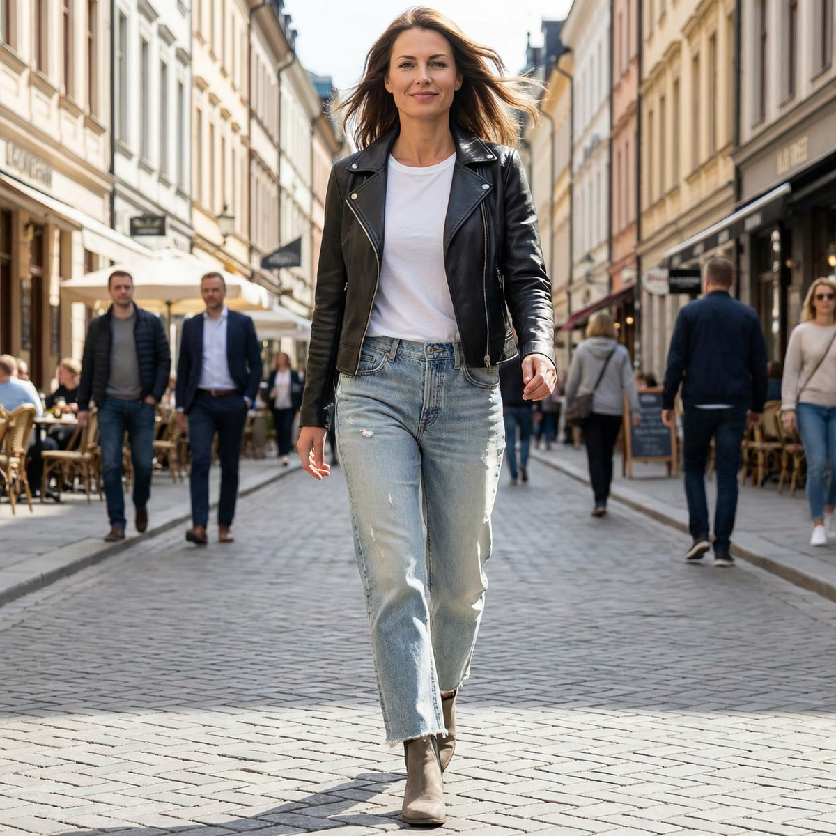Sierra | Retro Cropped Straight-leg Jeans