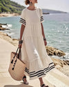 Melinda | Trendy Short-Sleeve Vacation Dress