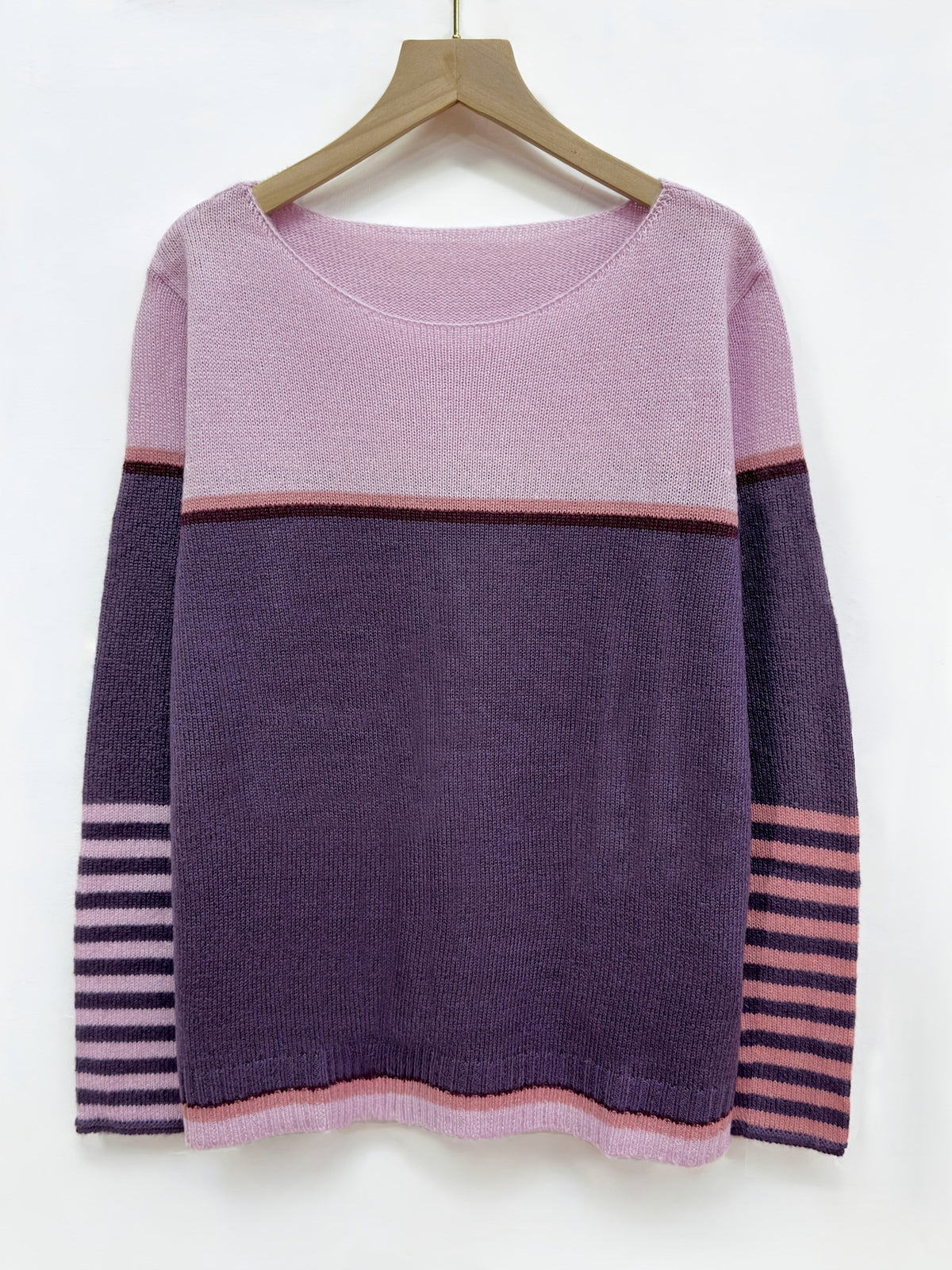 Julie | Striped Wide Neck Sweater