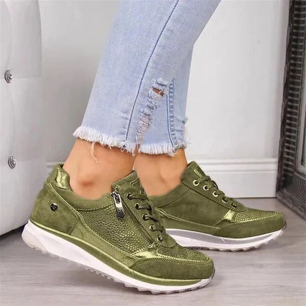 Gina | Zip-Up Orthopedic Sneakers