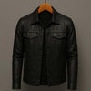 Jordan | Premium Leather Jacket in Motorcycle Style