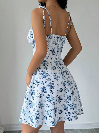 Blossom Blue Floral Sundress – Summer Chic & Effortless Elegance