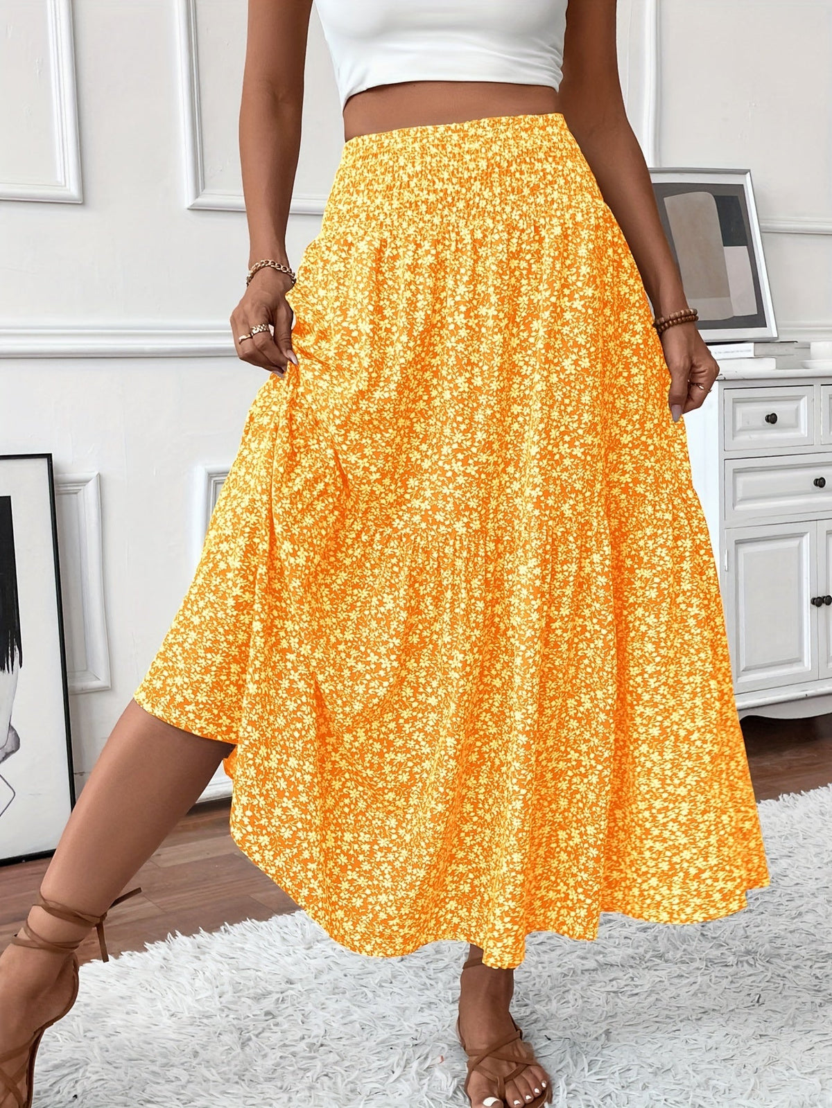 Elena | Ditsy Floral Skirt