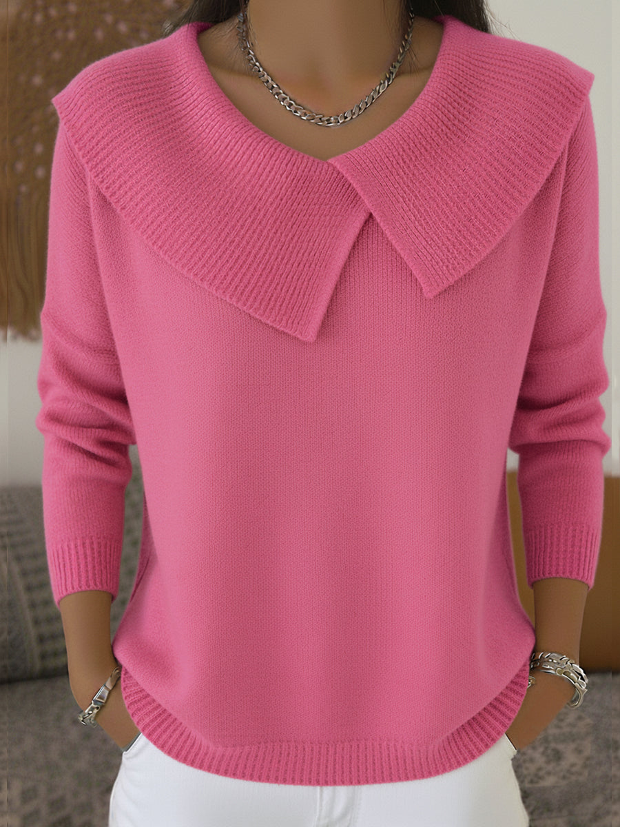 Elena | Lapel Sweater