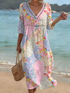 Clara | Floral Patchwork Dress