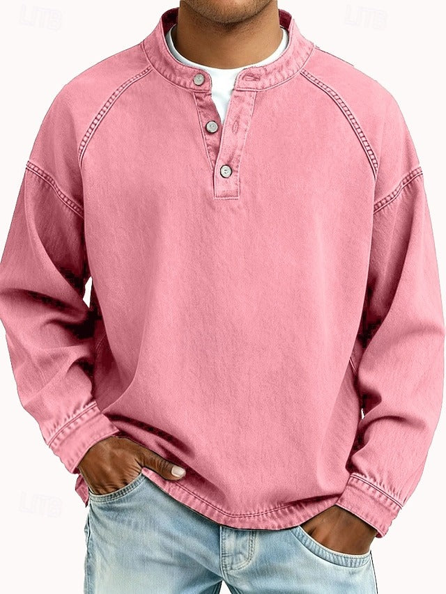Harold | Washed Long Sleeve Henley