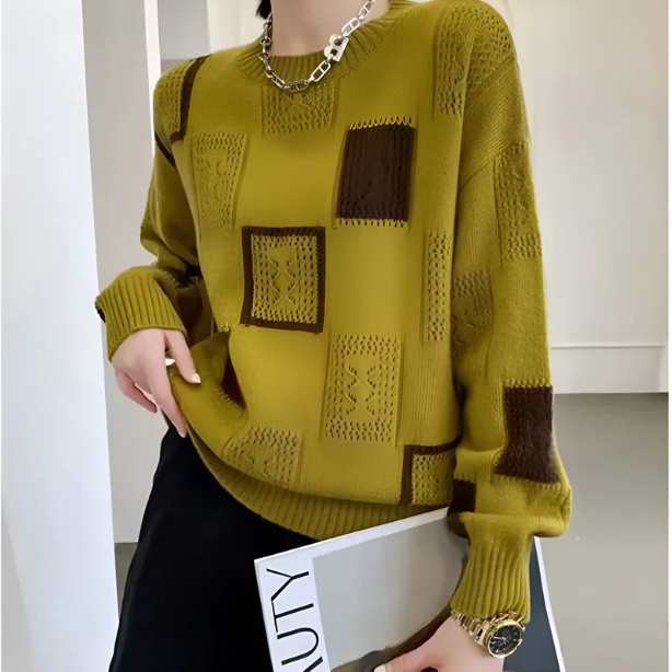 Billy | Chic Geometric Pattern Sweater