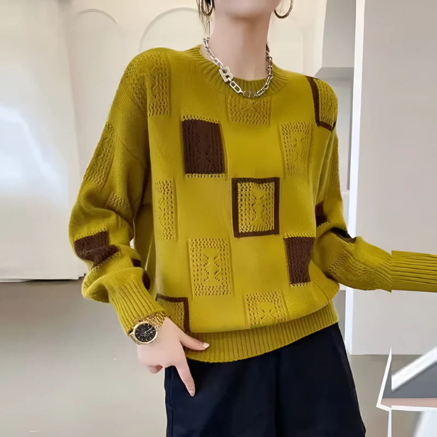 Billy | Chic Geometric Pattern Sweater