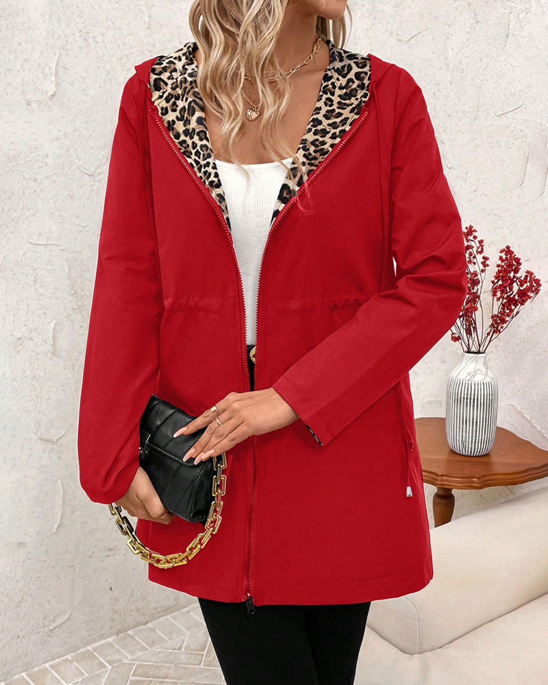 Cleo | Reversible Leopard Print Coat