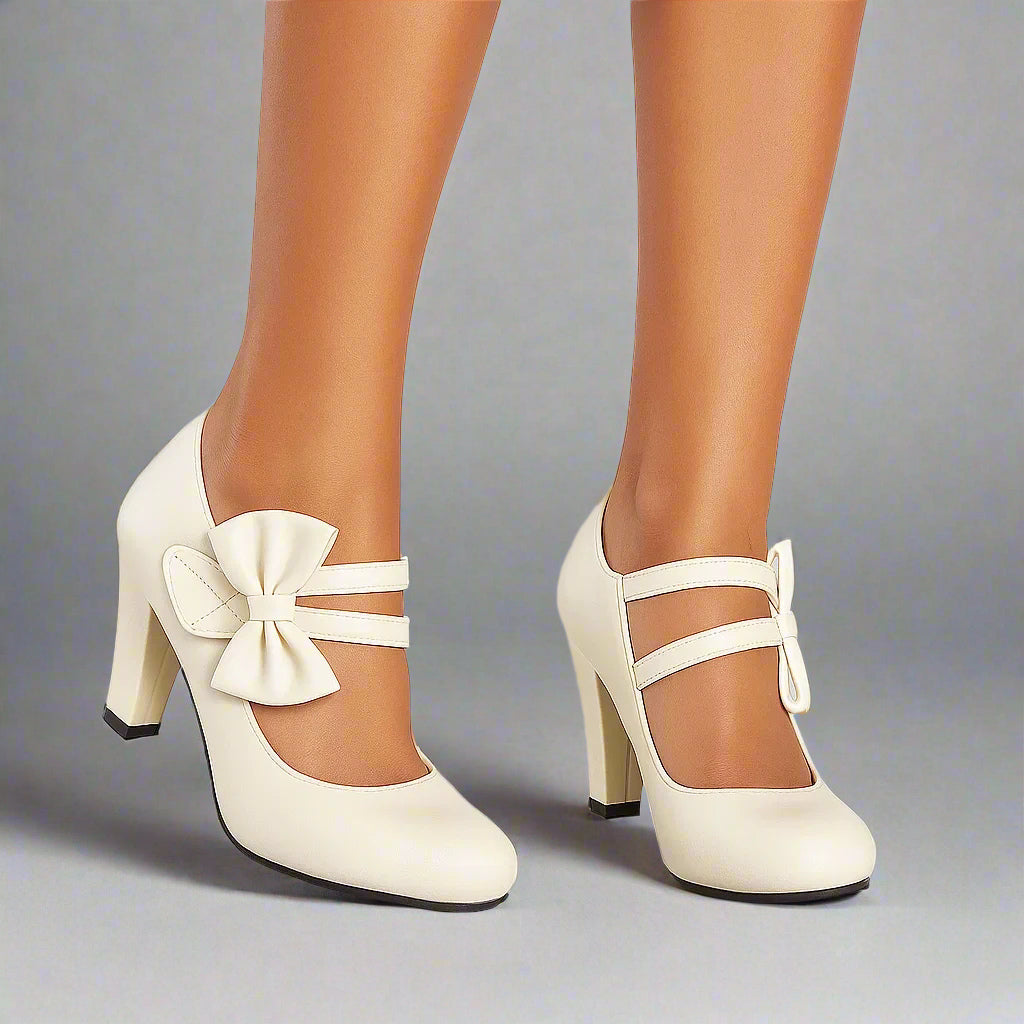 Bella | Elegant Bow-detail Occasion Heels