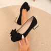 Emmy | Bow Block Heel Pumps