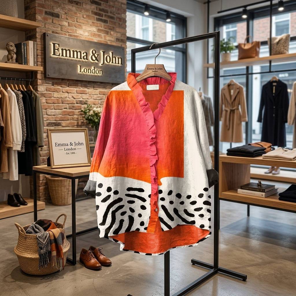 Linda | Elegant Linen Summer Blouse