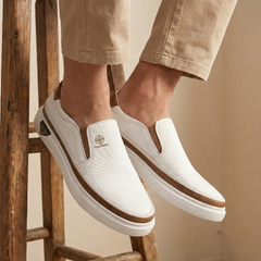 Thor | Men's Leather Slip-On Sneakers