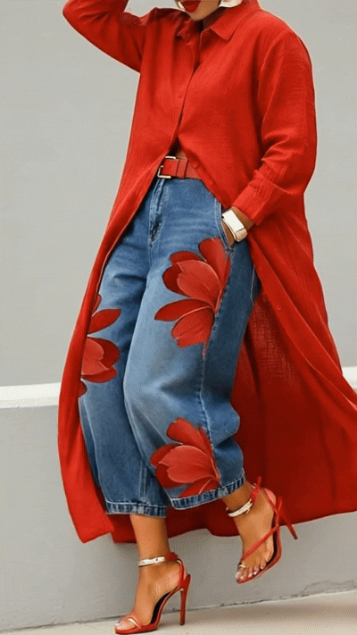 Valeria | Long Shirt Dress