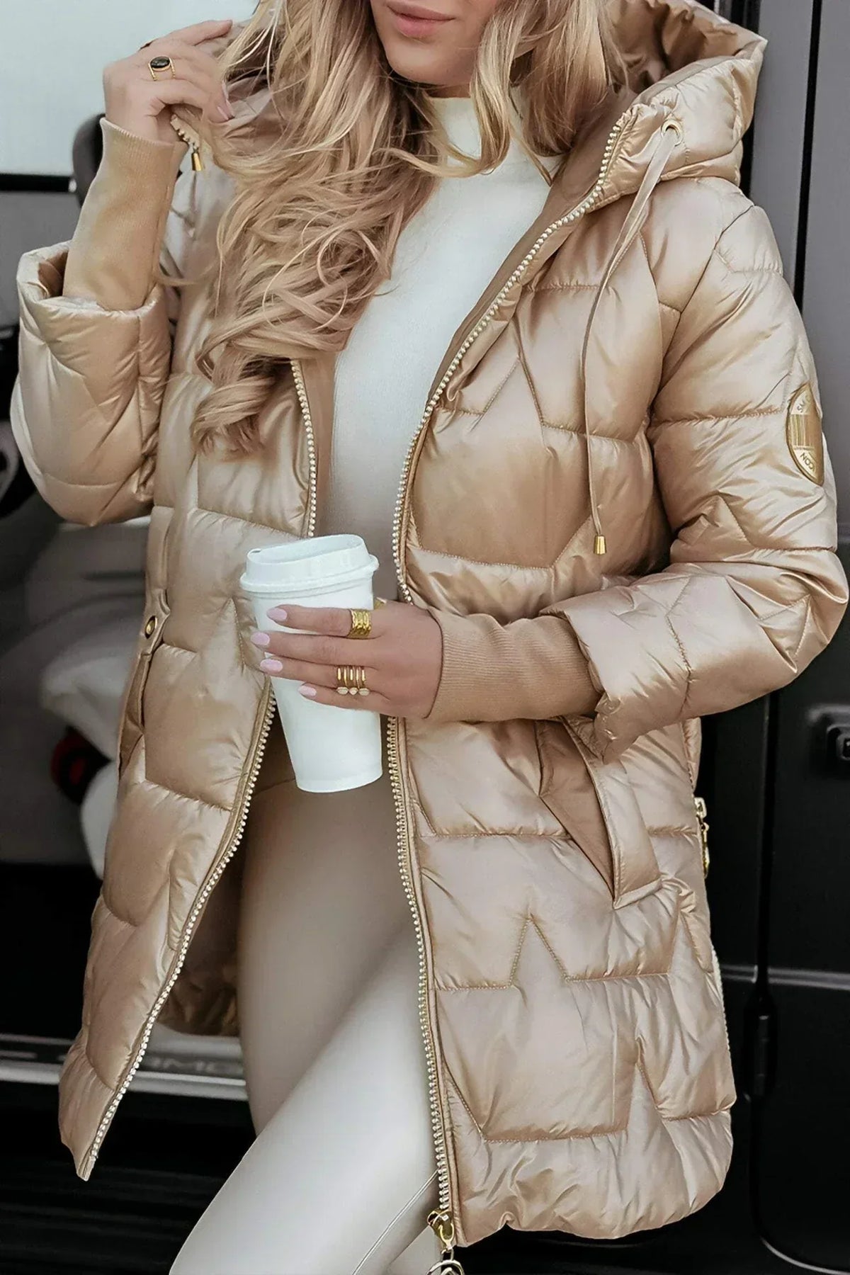 Seraphina | Luxe Long Jacket with Large Hood