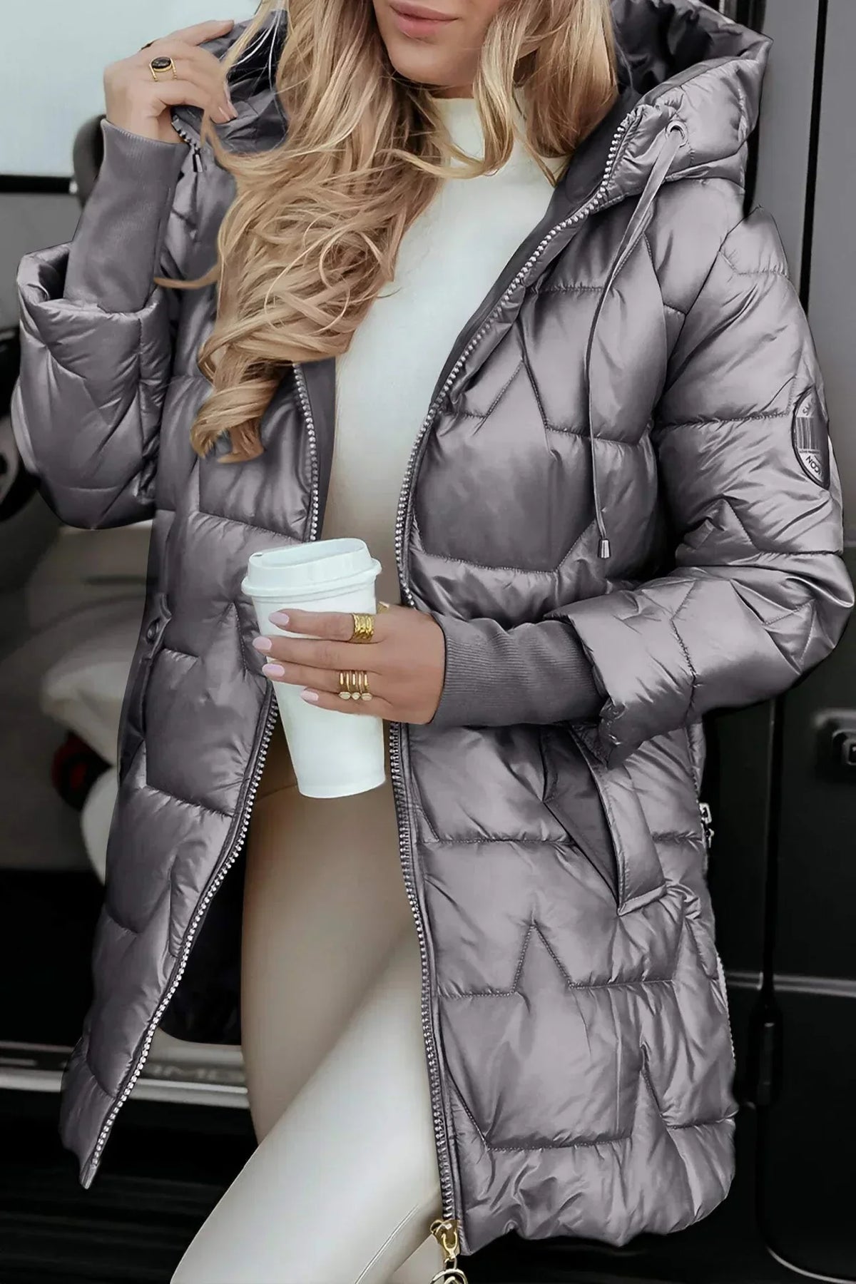 Seraphina | Luxe Long Jacket with Large Hood