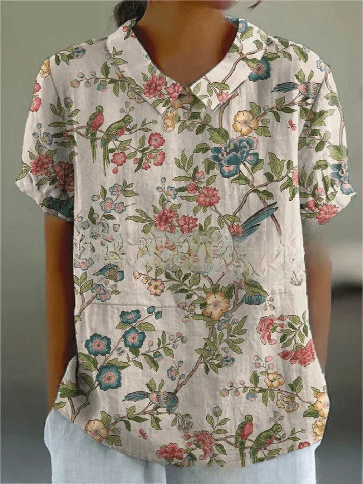 Inga | Stylish Casual Floral Blouse
