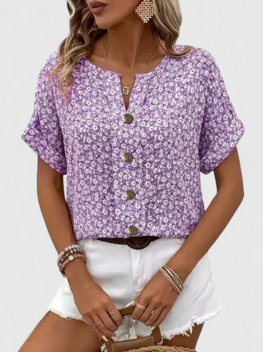 Claire | Elegant Floral Summer Top