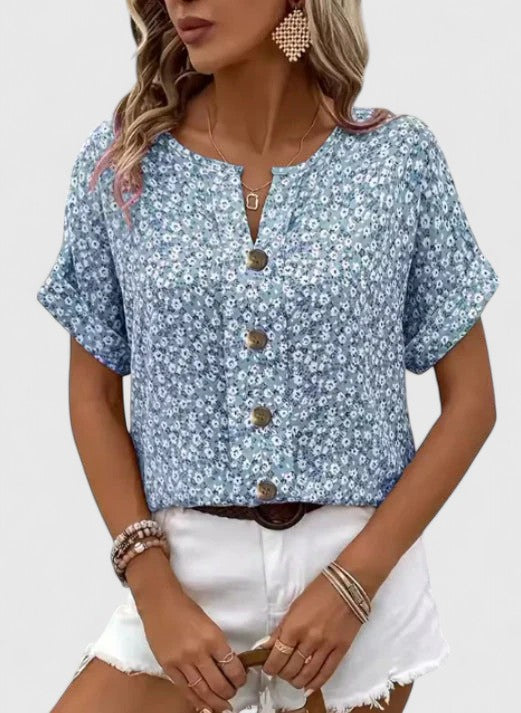 Claire | Elegant Floral Summer Top