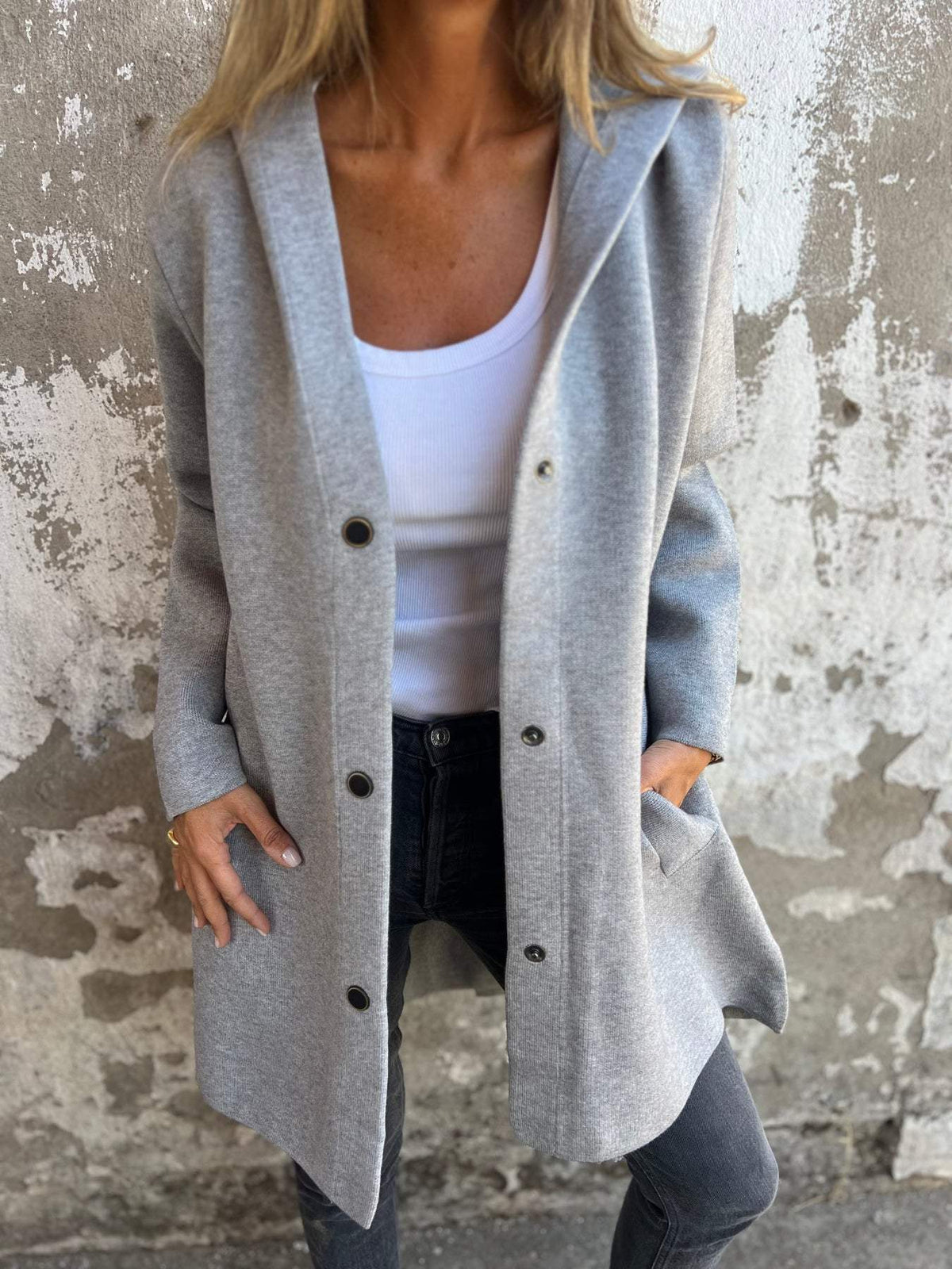 Jacqueline™ | Casual Hoodie Jacket with Buttons
