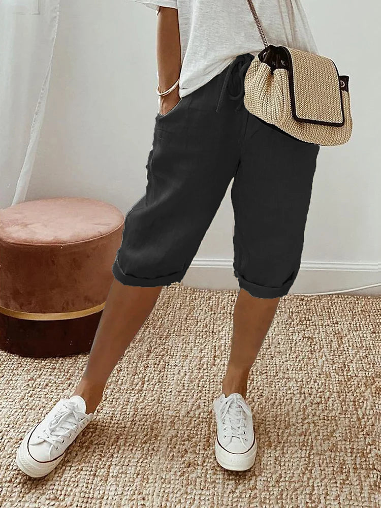 LUI™ – LIGHT COTTON-LINEN SHORTS