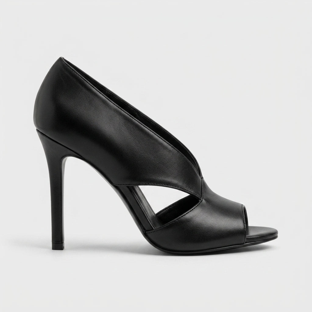 Marina | Cut-Out High Heel Sandals with Open Toe