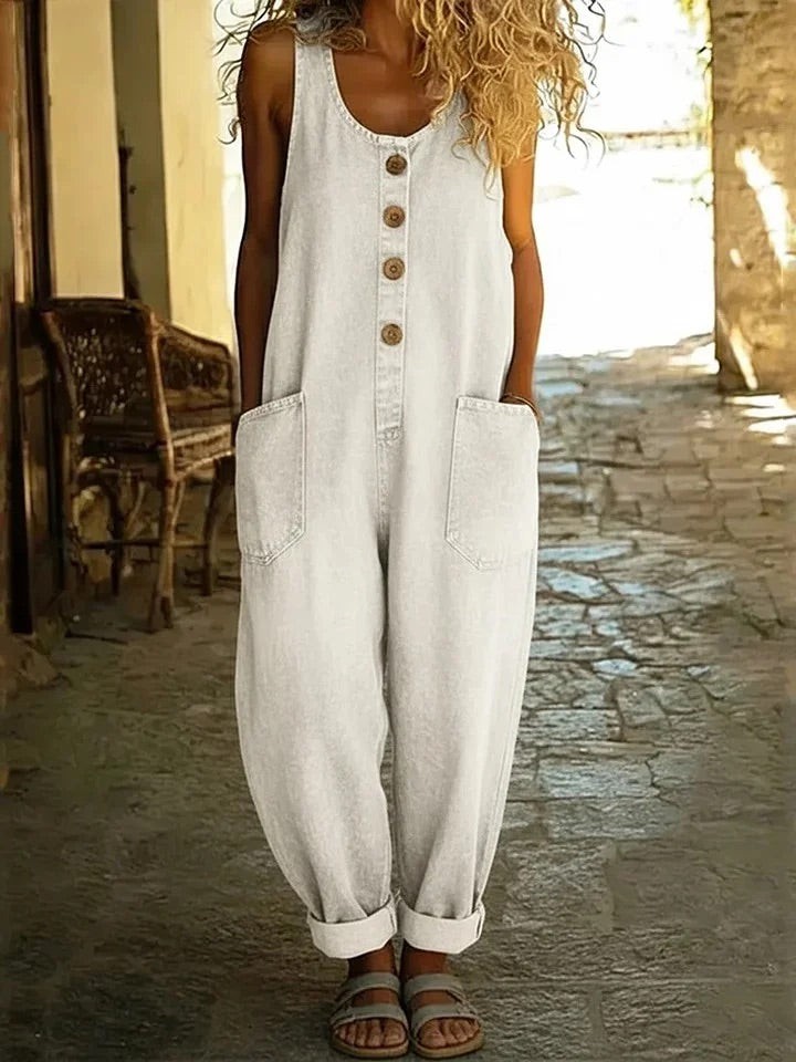 Taylor | Vintage Washed Cotton Denim Overalls