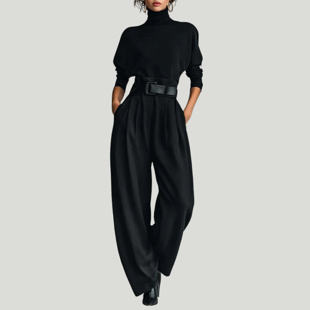 Juliet | Turtleneck & Straight Leg Pants Set
